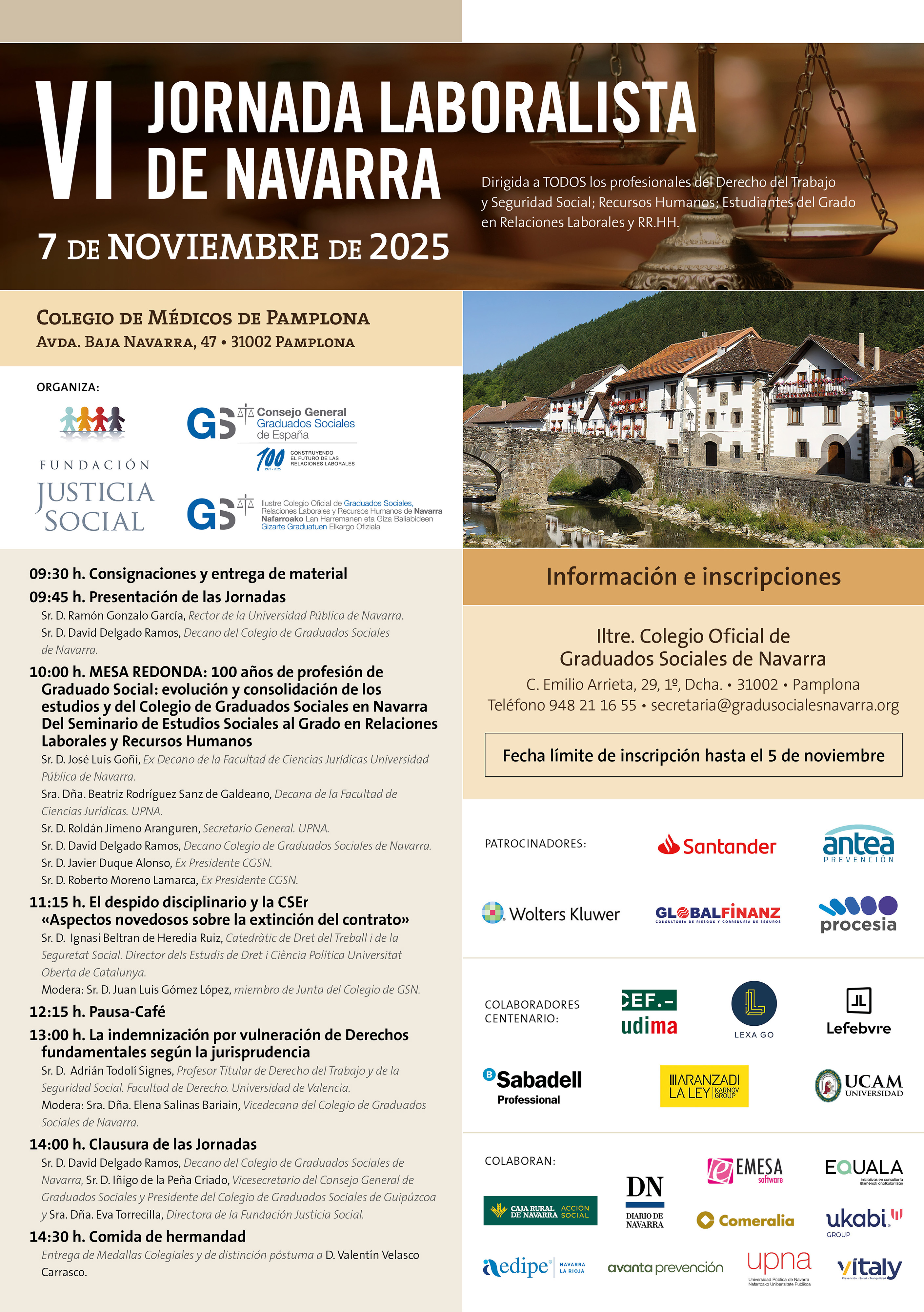 VI JORNADA LABORALISTA DE NAVARRA
