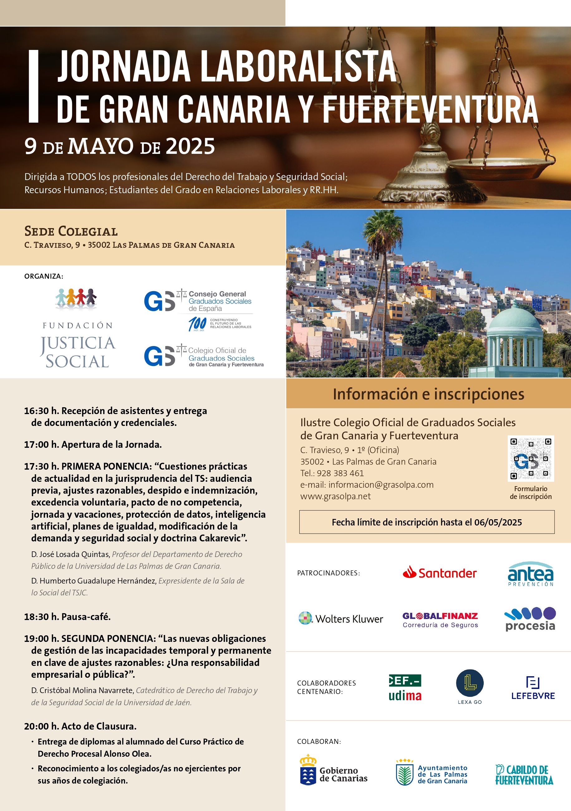 I JORNADA LABORALISTA DE GRAN CANARIA Y FUERTEVENTURA