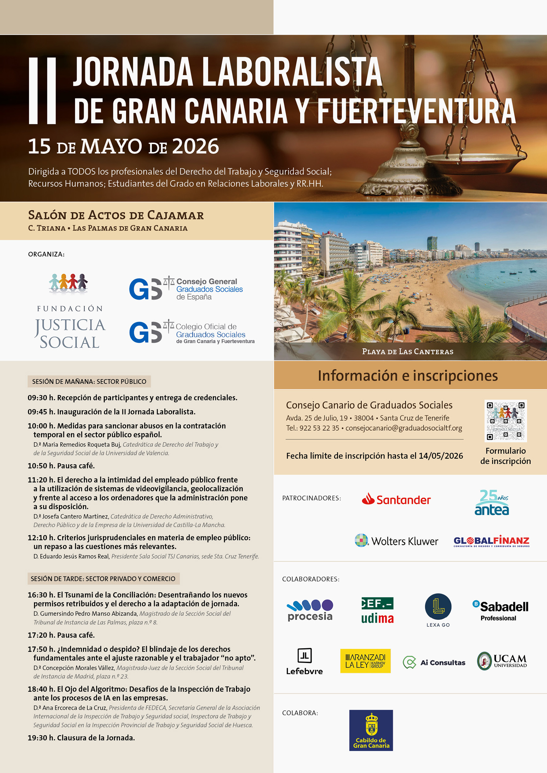 II JORNADA LABORALISTA DE GRAN CANARIA Y FUERTEVENTURA