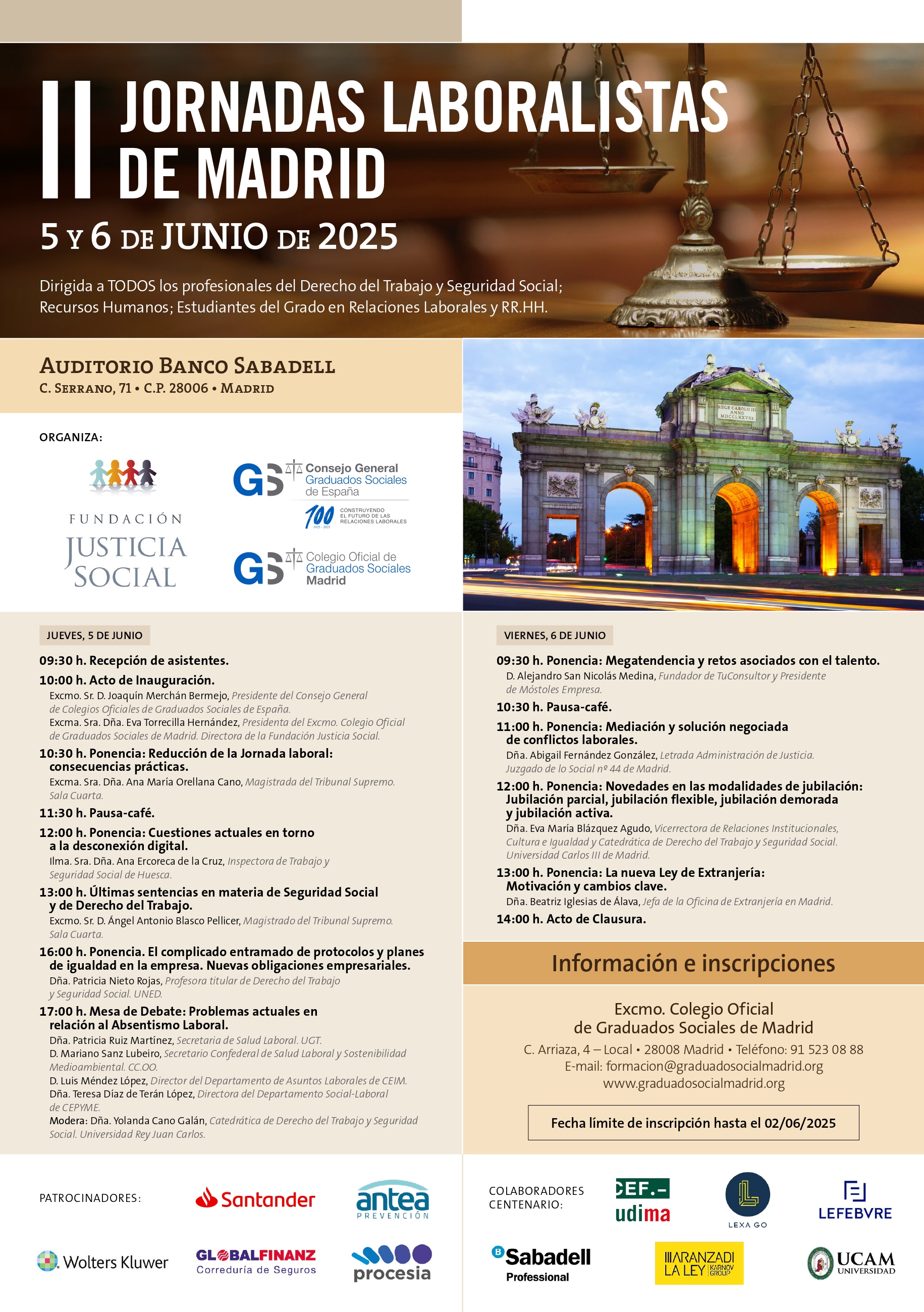 II JORNADA LABORALISTA DE MADRID