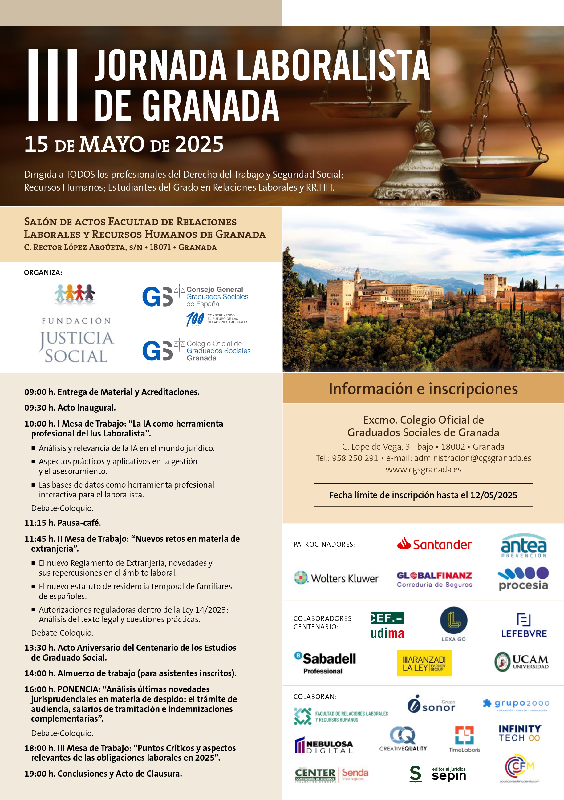 III JORNADA LABORALISTA DE GRANADA
