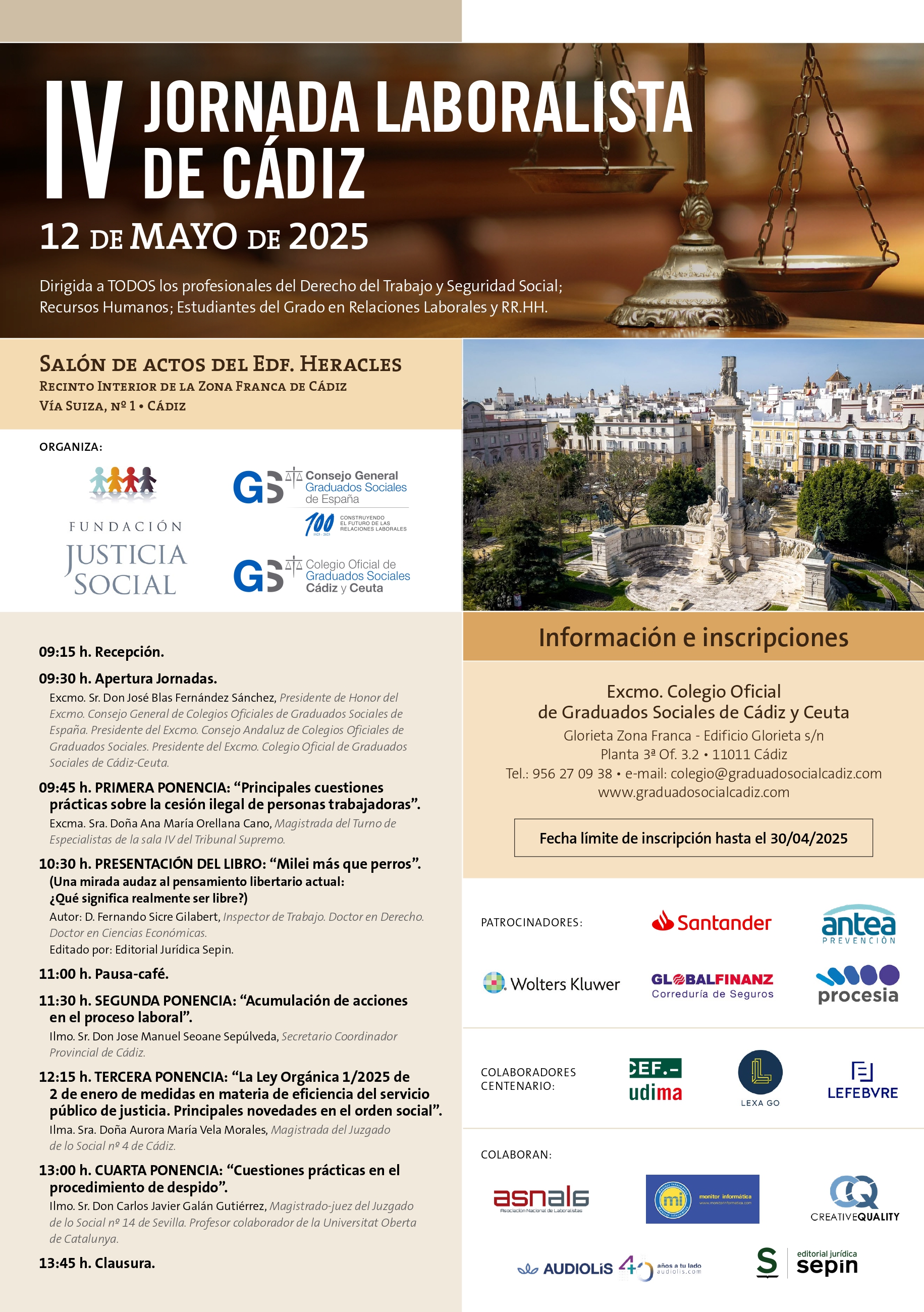 IV JORNADA LABORALISTA DE CADIZ