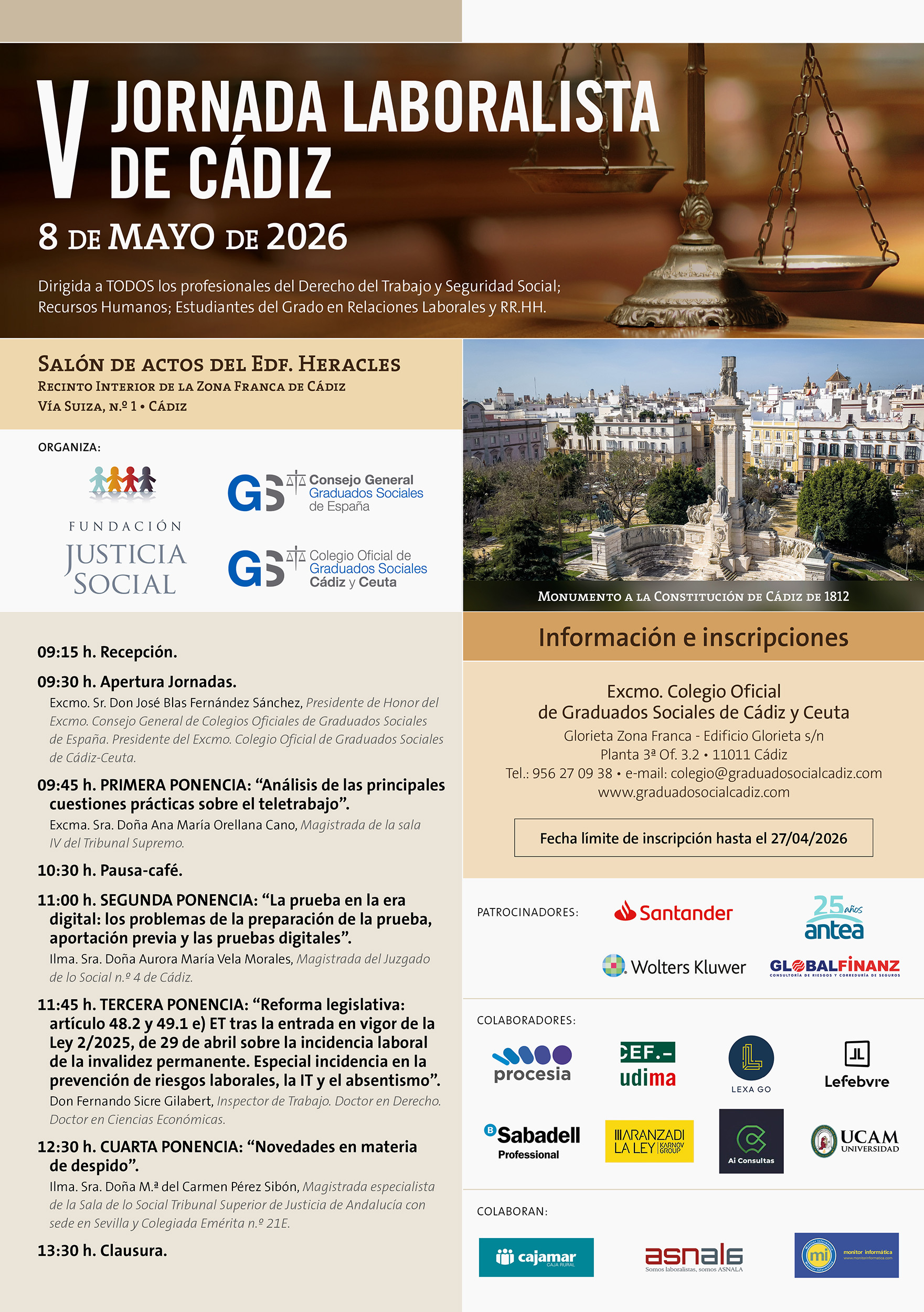 IV JORNADA LABORALISTA DE CÁDIZ Y CEUTA